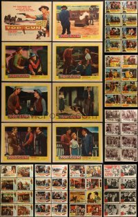 2g189 LOT OF 96 COWBOY WESTERN LOBBY CARDS 1950s complete sets of 8 from 12 different movies!