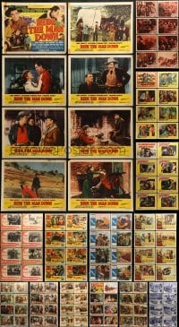 2g180 LOT OF 120 COWBOY WESTERN LOBBY CARDS 1950s complete sets of 8 from 15 different movies!