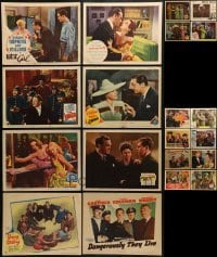 2g227 LOT OF 20 1940s LOBBY CARDS 1940s great scenes from a variety of different movies!