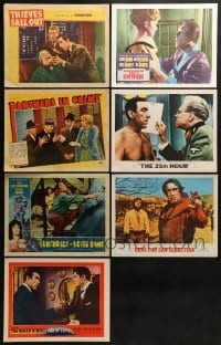 2g247 LOT OF 7 LOBBY CARDS FROM ANTHONY QUINN MOVIES 1950s-1960s great scenes from his movies!
