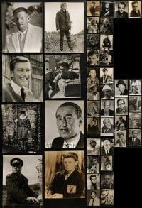 2g445 LOT OF 42 8X10 STILLS OF MALE STARS 1950s-1960s portraits of leading & supporting men!