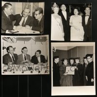 2g557 LOT OF 4 JOSEPH E. LEVINE 8X10 STILLS 1950s-1960s candid images of the movie producer!