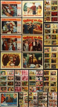 2g185 LOT OF 105 LOBBY CARDS 1940s-1960s incomplete sets from a variety of different movies!