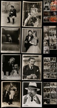 2g446 LOT OF 40 PETER USTINOV COLOR AND BLACK & WHITE 8X10 STILLS 1950s-1980s portraits & scenes!