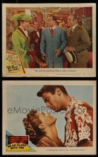 2g260 LOT OF 2 LOBBY CARDS FROM ESTHER WILLIAMS MOVIES 1940s On An Island With You & more!