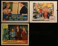 2g259 LOT OF 3 LOBBY CARDS FROM VIRGINIA MAYO MOVIES 1950s The Flame & The Arrow + more!