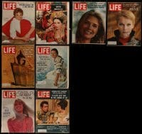 2g404 LOT OF 8 LIFE MAGAZINES 1962-1970 Elizabeth Taylor, Andrews, Cardinale, Christie & more!