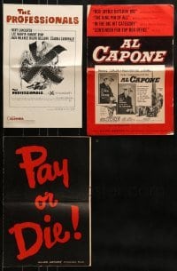 2g294 LOT OF 3 UNCUT AND CUT PRESSBOOKS 1950s-1960s advertising for a variety of movies!