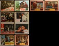 2g243 LOT OF 10 LOBBY CARDS 1950s-1960s incomplete sets from a variety of different movies!