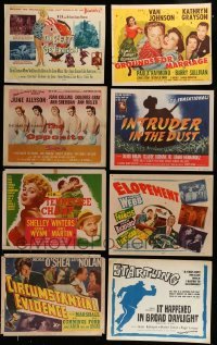2g245 LOT OF 8 TITLE CARDS 1940s-1960s great images from a variety of different movies!