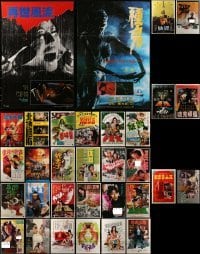 2g701 LOT OF 32 FOLDED HONG KONG POSTERS 1970s-1980s great images from a variety of movies!