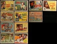 2g240 LOT OF 11 TITLE CARDS 1950s great images from a variety of different movies!
