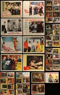 2g201 LOT OF 51 LOBBY CARDS 1950s-1960s great scenes from a variety of different movies!