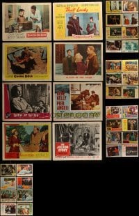 2g210 LOT OF 38 1950S LOBBY CARDS 1950s great scenes from a variety of different movies!