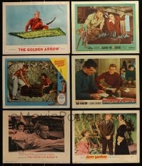 2g251 LOT OF 6 LOBBY CARDS FROM TAB HUNTER MOVIES 1950s-1960s great scenes from his movies!