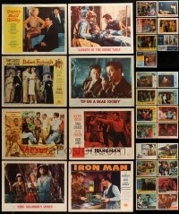 2g214 LOT OF 31 LOBBY CARDS 1950s-1970s great scenes from a variety of different movies!