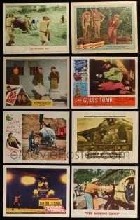 2g246 LOT OF 8 LOBBY CARDS 1950s great scenes from a variety of different movies!