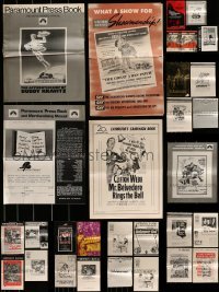 2g267 LOT OF 45 CUT PRESSBOOKS 1950s-1970s advertising for a variety of different movies!