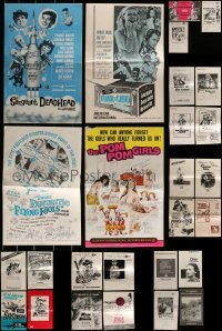 2g268 LOT OF 43 UNCUT PRESSBOOKS 1960s-1970s advertising for a variety of different movies!
