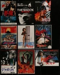 2g585 LOT OF 9 JAPANESE CHIRASHI POSTERS FROM ITALIAN HORROR AND SLEAZE MOVIES 1980s-1990s cool!