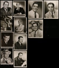 2g515 LOT OF 11 1950S 8X10 STILLS 1950s a variety of male actor portraits!