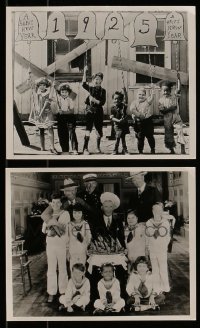 2g613 LOT OF 2 OUR GANG 8X10 REPRO PHOTOS 1980s great portraits of Hal Roach's Little Rascals!