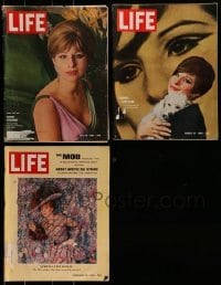 2g409 LOT OF 3 LIFE MAGAZINES WITH BARBRA STREISAND COVERS 1964-1969 Hello Dolly story & more!