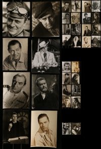 2g455 LOT OF 34 STILLS OF MALE PORTRAITS 1940s-1960s great images of leading & supporting men!