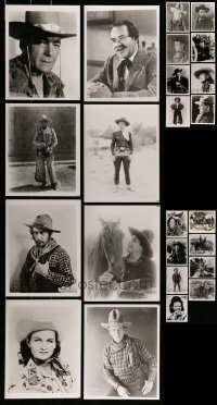 2g604 LOT OF 24 WESTERN RE-STRIKE AND REPRO 8X10 STILLS 1960s-1980s great portraits & more!