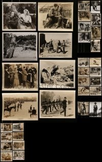 2g454 LOT OF 34 WESTERN 8X10 STILLS 1940s-1970s great scenes & portraits from cowboy movies!
