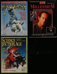 2g408 LOT OF 3 MAGAZINES 1995-1998 Frank Frazetta Fantasy Illustrated, Science Fiction Age & more!