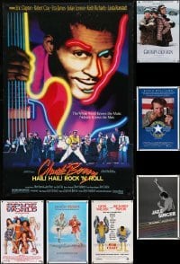 2g863 LOT OF 7 MOSTLY UNFOLDED SINGLE-SIDED MOSTLY 27X41 ONE-SHEETS 1980s-1990s cool movie images!