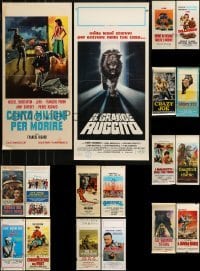 2g617 LOT OF 18 FOLDED ITALIAN LOCANDINAS 1960s-1990s great images from a variety of movies!