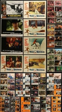 2g187 LOT OF 100 LOBBY CARDS 1950s-1980s incomplete sets from a variety of different movies!