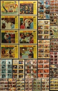 2g162 LOT OF 208 LOBBY CARDS 1950s-1960s complete sets of 8 from 26 different movies!