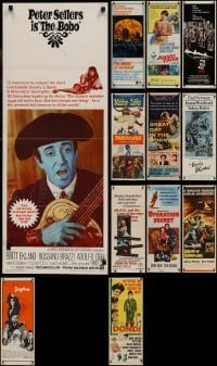 2g640 LOT OF 12 FORMERLY FOLDED INSERTS 1950s-1960s a variety of movie images!