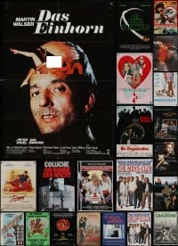 2g050 LOT OF 22 FOLDED GERMAN A1 AND A0 POSTERS 1980s-1990s images from a variety of movies!