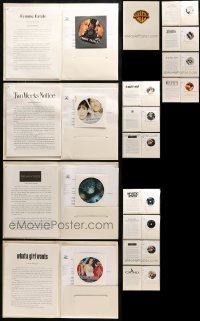 2g367 LOT OF 15 WARNER BROS. CD PRESSKITS 2000s much info on a variety of different movies!