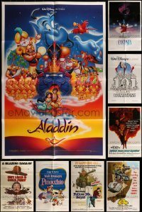 2g141 LOT OF 11 FOLDED DISNEY ONE-SHEETS 1970s-1990s great images from a variety of different movies!