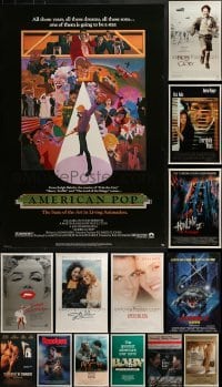2g826 LOT OF 18 UNFOLDED SINGLE-SIDED 27X41 ONE-SHEETS 1980s-1990s great movie images!