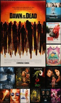 2g854 LOT OF 16 MOSTLY UNFOLDED DOUBLE-SIDED 27X40 ONE-SHEETS 1990s-2000s cool movie images!
