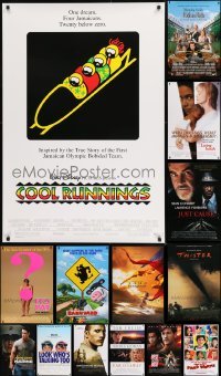 2g841 LOT OF 17 UNFOLDED MOSTLY DOUBLE-SIDED 27X40 ONE-SHEETS 1990s-2000s cool movie images!