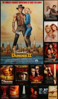 2g847 LOT OF 16 UNFOLDED SINGLE-SIDED 27X40 ONE-SHEETS 1980s-2000s great movie images!