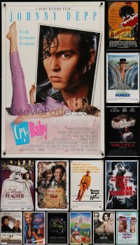 2g848 LOT OF 16 UNFOLDED MOSTLY SINGLE-SIDED 27X41 ONE-SHEETS 1980s-1990s cool movie images!