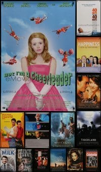 2g855 LOT OF 15 UNFOLDED MOSTLY DOUBLE-SIDED 27X40 ONE-SHEETS 1990s-2000s cool movie images!
