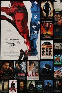 2g750 LOT OF 33 UNFOLDED MOSTLY DOUBLE-SIDED 27X40 ONE-SHEETS 1990s-2000s cool movie images!