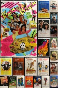 2g121 LOT OF 37 FOLDED ONE-SHEETS 1960s-1980s great images from a variety of different movies!