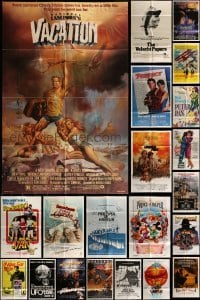 2g097 LOT OF 70 FOLDED ONE-SHEETS 1970s-1990s great images from a variety of different movies!