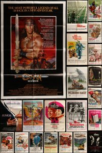 2g076 LOT OF 101 FOLDED ONE-SHEETS 1960s-1990s great images from a variety of different movies!