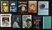 2g600 LOT OF 10 HARDCOVER ACTOR BIOGRAPHY BOOKS 1960s-1990s James Dean, Alfred Hitchcock & more!
